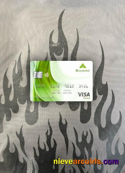 USA Regions bank visa electron card photolook